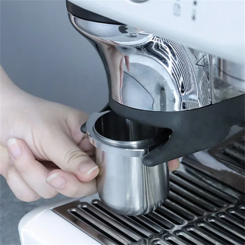 Фото Дозирующая воронка из нержавеющей стали 304, 54 мм, для кофемашин Breville Barista Express Impress (BES876), антистатическая, предотвращающая рассыпание кофе №2