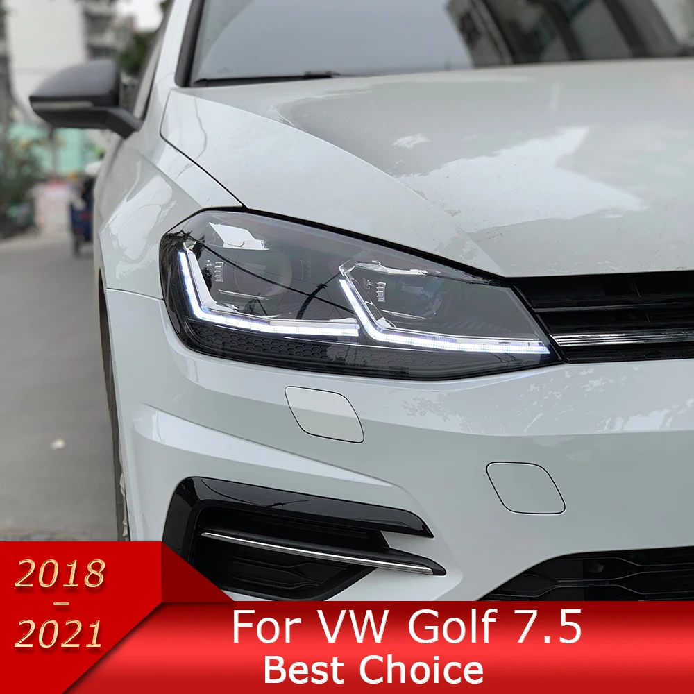 Автомобильные фары для Golf 7.5 2018-2021 Golf7.5 MK7.5 светодиодные автомобильные в сборе