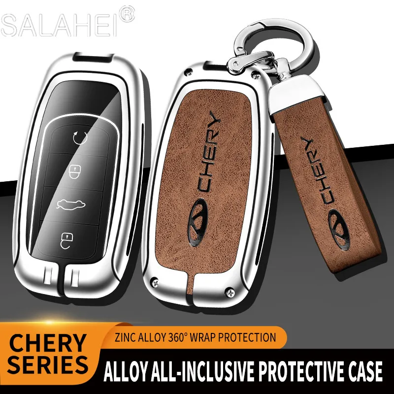 

Zinc Alloy Car Remote Key Fob Case Cover Shell For Chery Tiggo 8 Pro Tiggo 8plus New 5 plus 7pro Protector Keychain Accessories