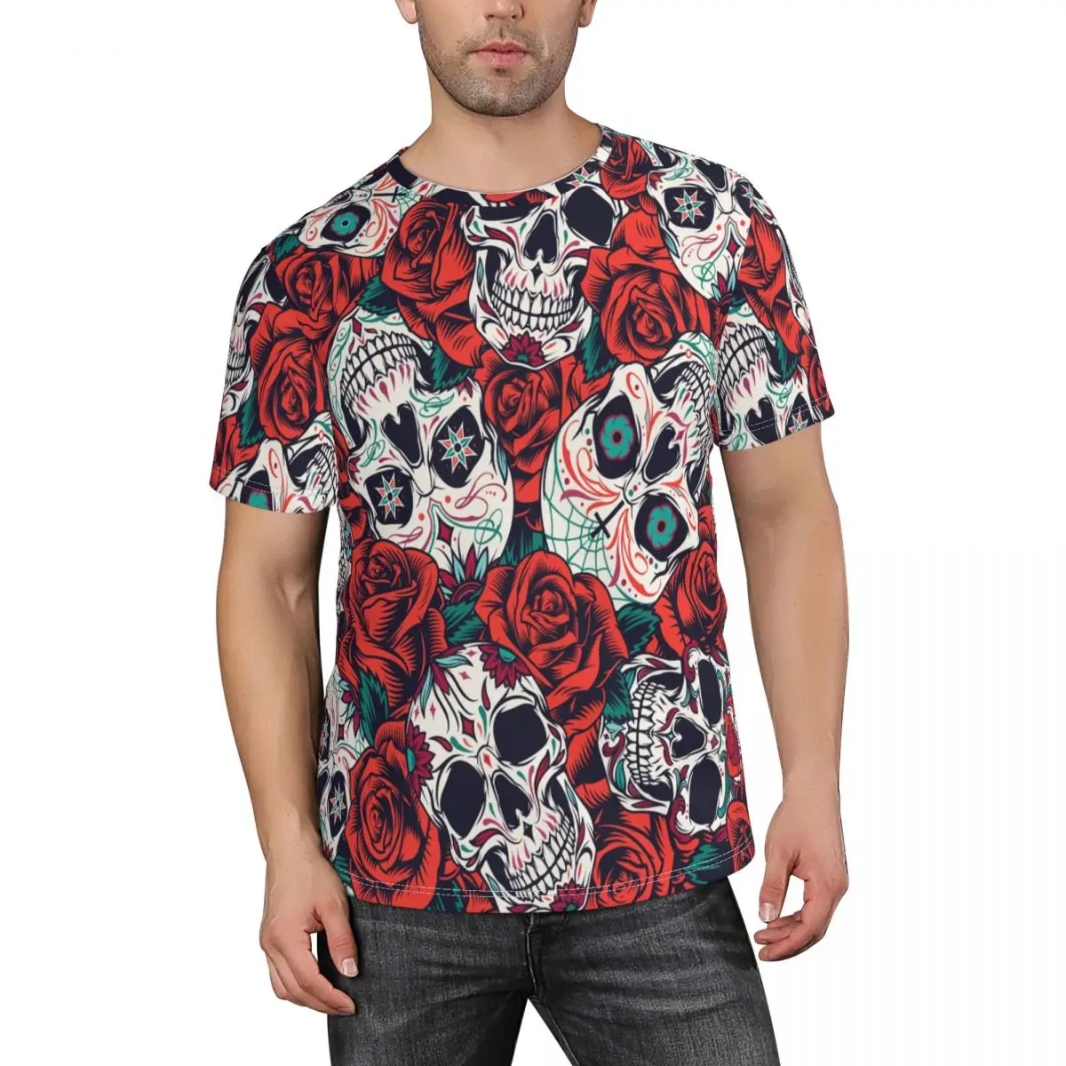 

Футболка мужская с коротким рукавом, винтажная Повседневная рубашка, топ на лето