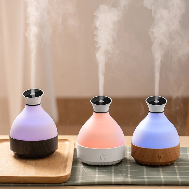 

Wood Grain Aromatherapy Essential Oil Diffuser USB Air Humidifier with LED Lamp For Home Ultrasonic Cool Mist Aroma Diffusor