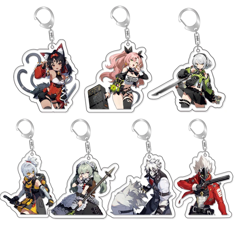 

Zenless Zone Zero Keychain Geshin Impact Game Surrounding Pendant Acrylic Key Chain Backpack Keyring Accessories Jewelry Gift