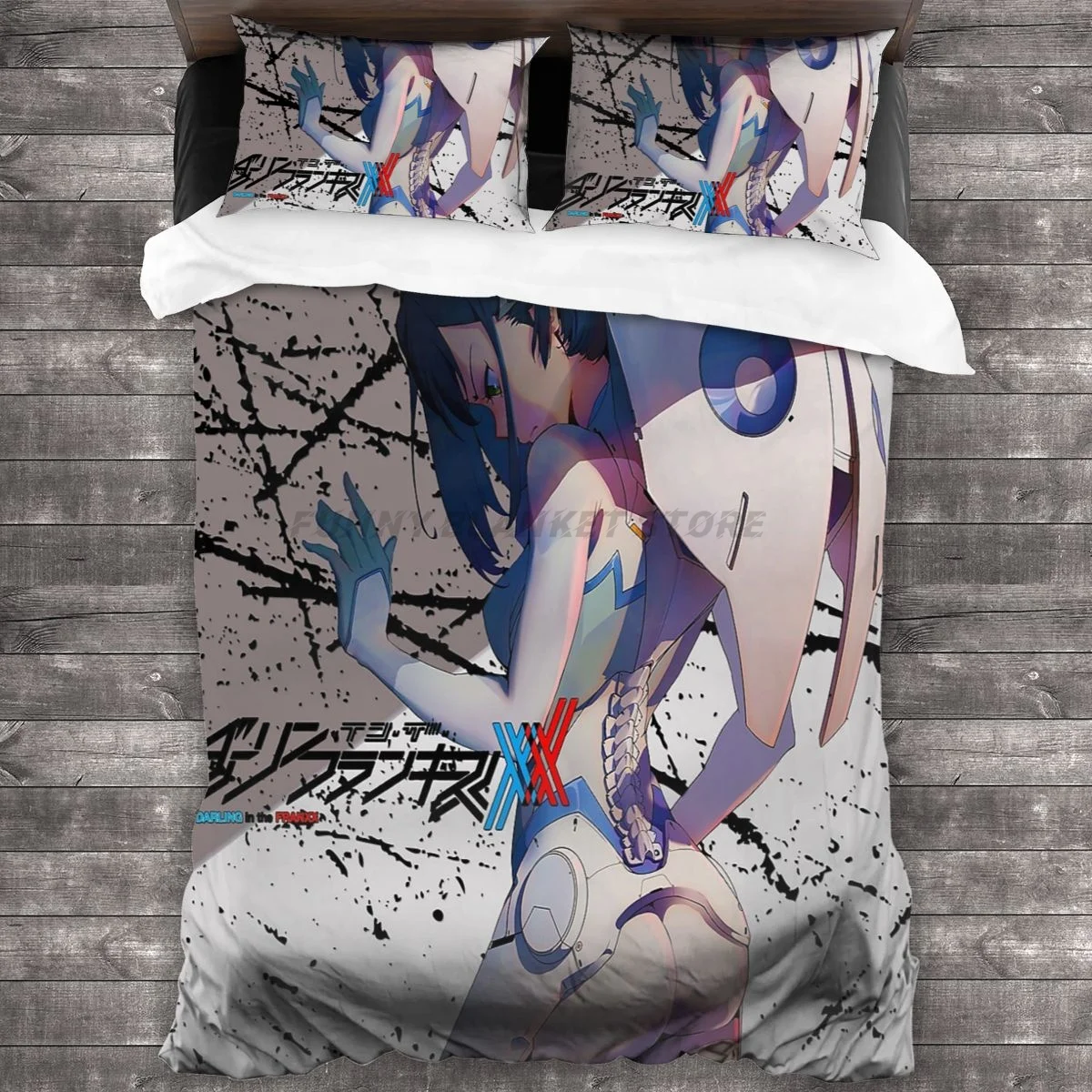 

Ichigo Darling In The Franxx (Mech Suit) Bedding Set Duvet Cover Pillowcases Comforter Bedding Sets Bedclothes