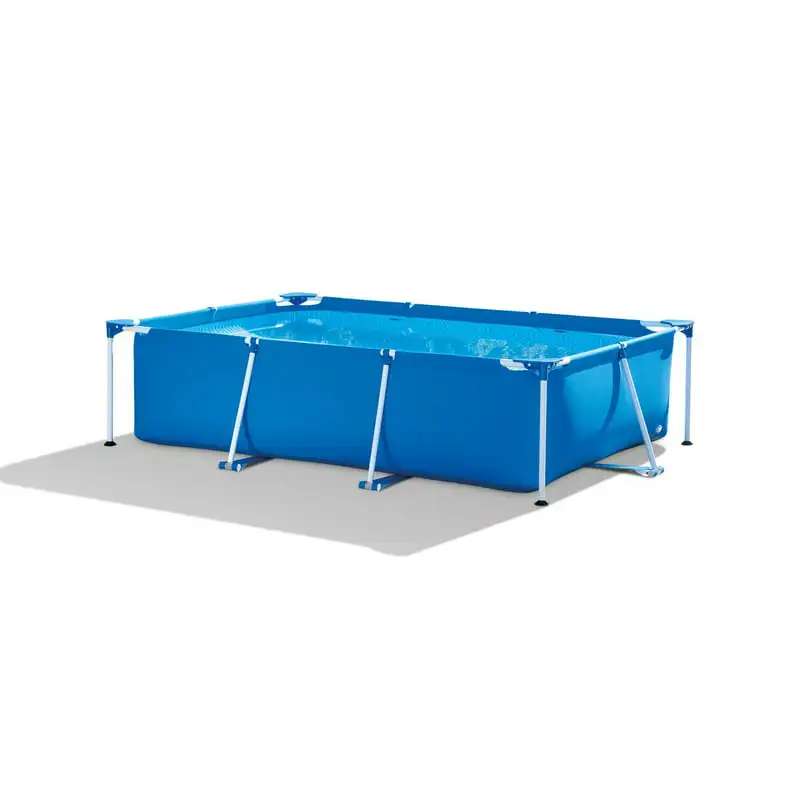 

x 6.5ft Rectangular Frame Above Ground Swimming Pool with Filter Jacuzzi accessories Blow up pool Floating chair pool Skimmer Re