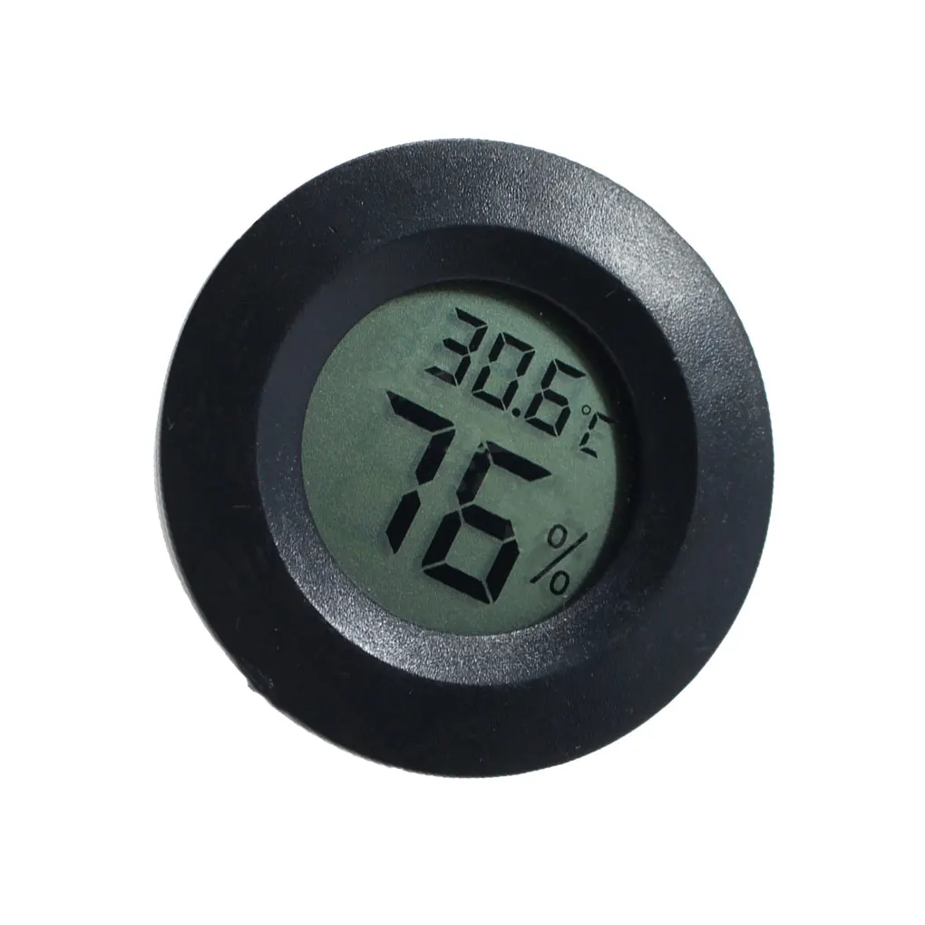 

Mini LCD Display Thermometer Hygrometer Practical Digital Indoor Round Thermometer Temperature Humidity Meter Detector