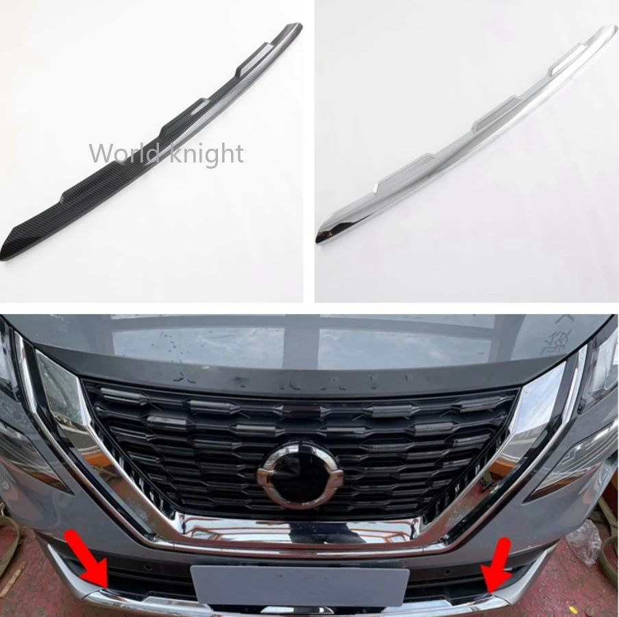 

Chrome Plated Before The Bar Bumper Cover Shield Trim Molding Lower Grille For Nissan X-Trail Rogue (T33) 2021 2022 ABS