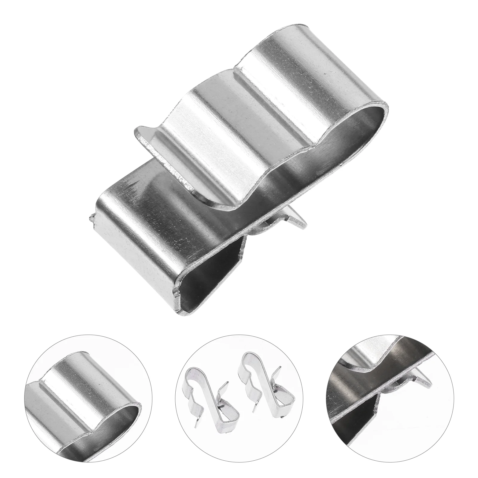 

50Pcs Metal Wire Clips for Trailer Trailer Frame Cable Clamp for Solar Panel Solar Photovoltaic Cable Clips