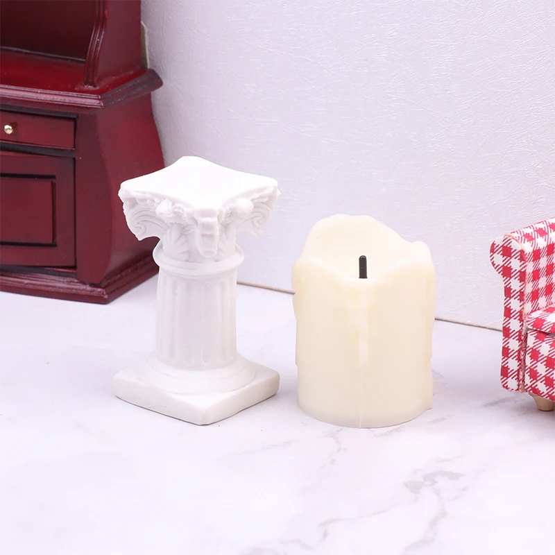 1:12 1:6 миниатюрный Ретро подсвечник для кукольного домика лампа-подсвечник