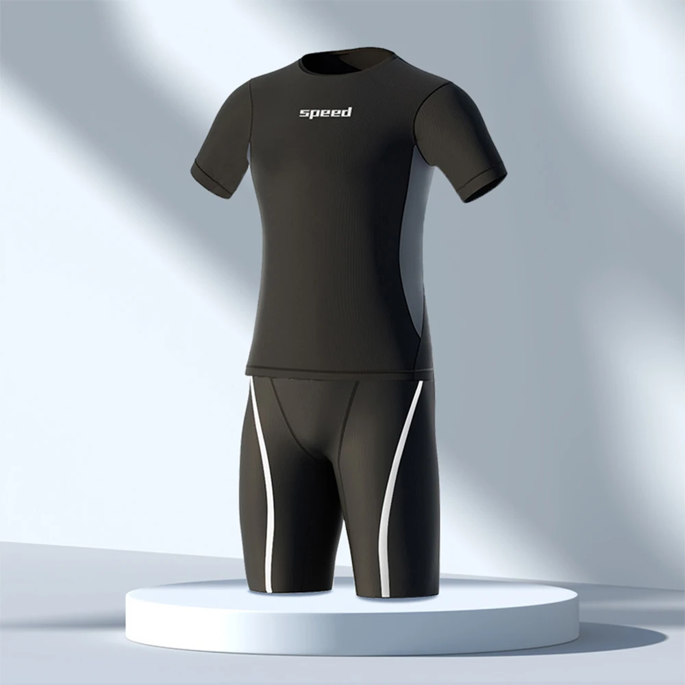 2022 Men's Fashion Quick Dry Swimwear Swim Tops Pants UPF50+ Water Sports Beach Sun Protection Swim Surf Swimsuit Suit L-4XL