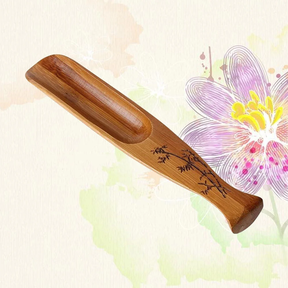 

Tea Spoon Scoopwoodenmatcha Leaf Coffee Scoops Wood Salt Bean Loose Fu Cutleryaccessories Tableware Spoons Candy Dinnerware