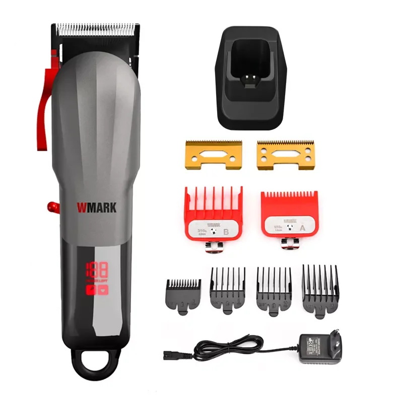 

NEW2023 WMARK NG-115 New Arrivas Rechargeable Hair Clipper Cord & cordless Hair Trimmer With LED Battery Display Hair Cutter
