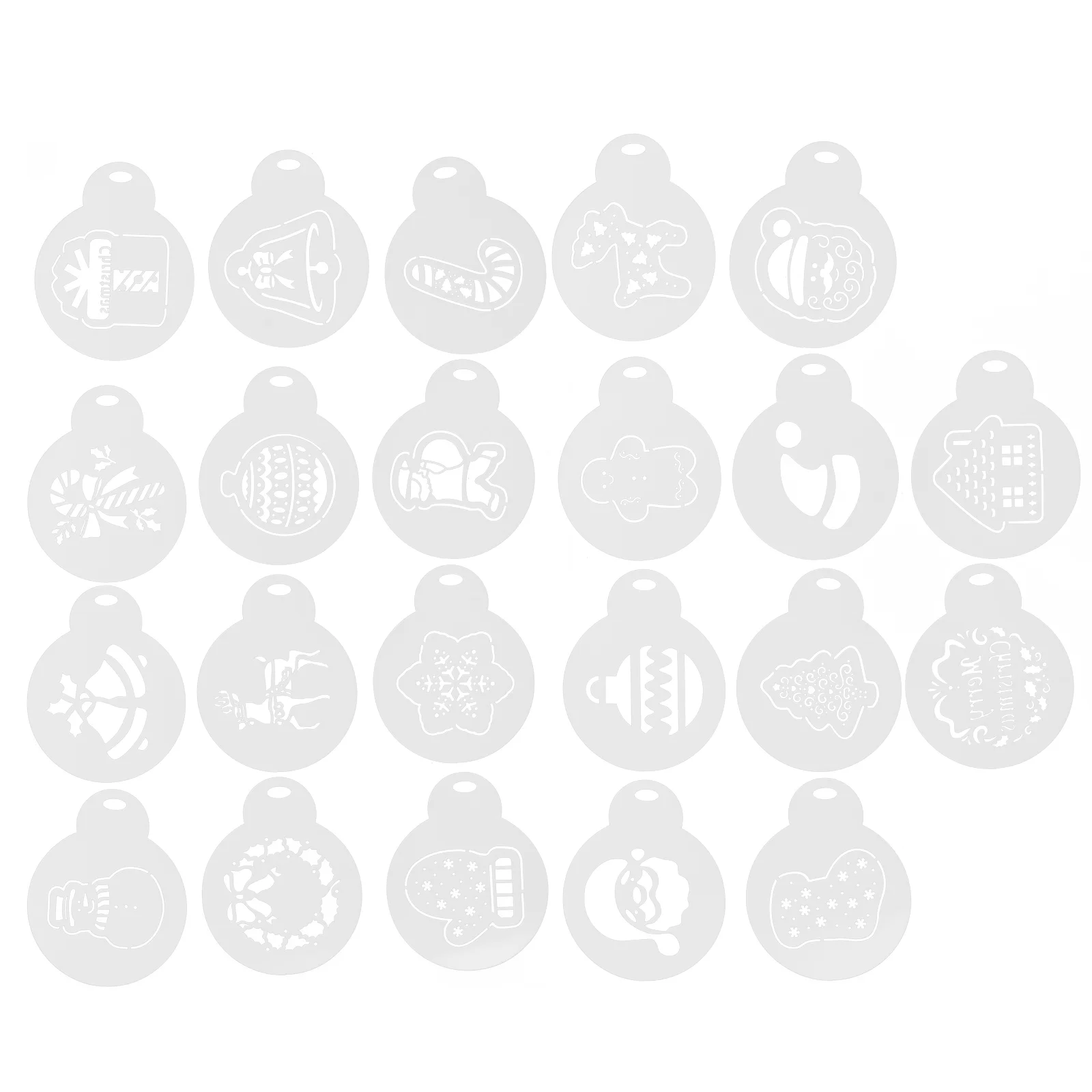 

Christmas Stencils Cookie Decorating Coffee Cake Mold Stencildiy Fondant Template Kit Baking Decorations Cakes Decoration Molds
