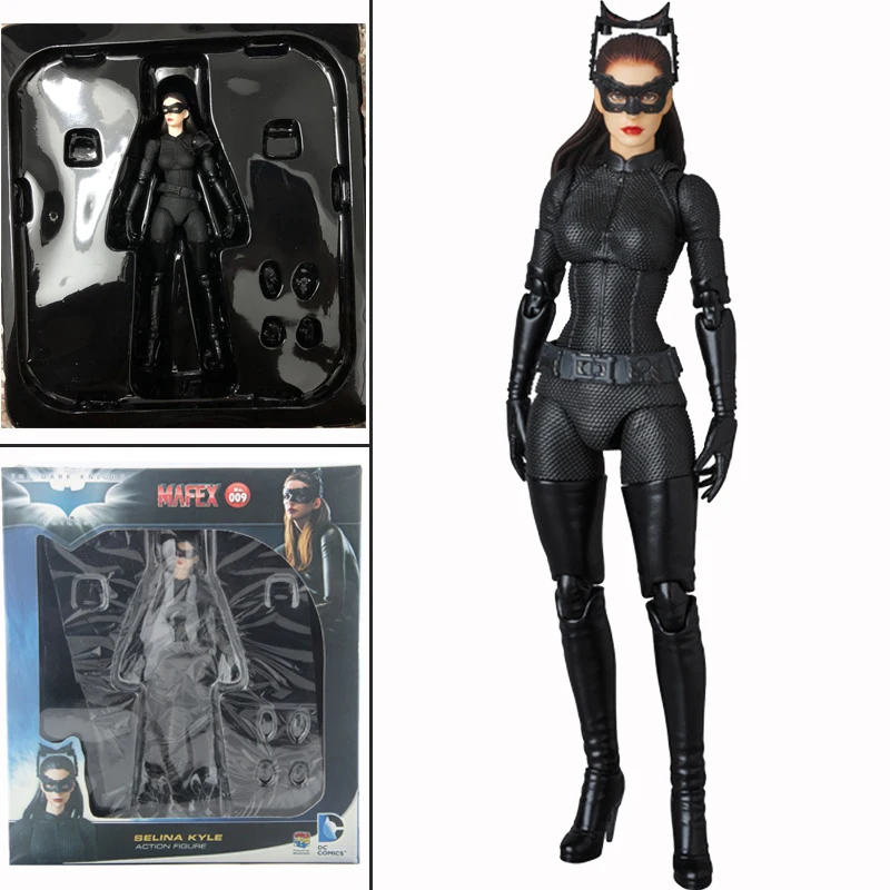 Marvel Mafex № 009 Темный рыцарь поднимается кошка женщина экшн-фигурка Селина Кайл