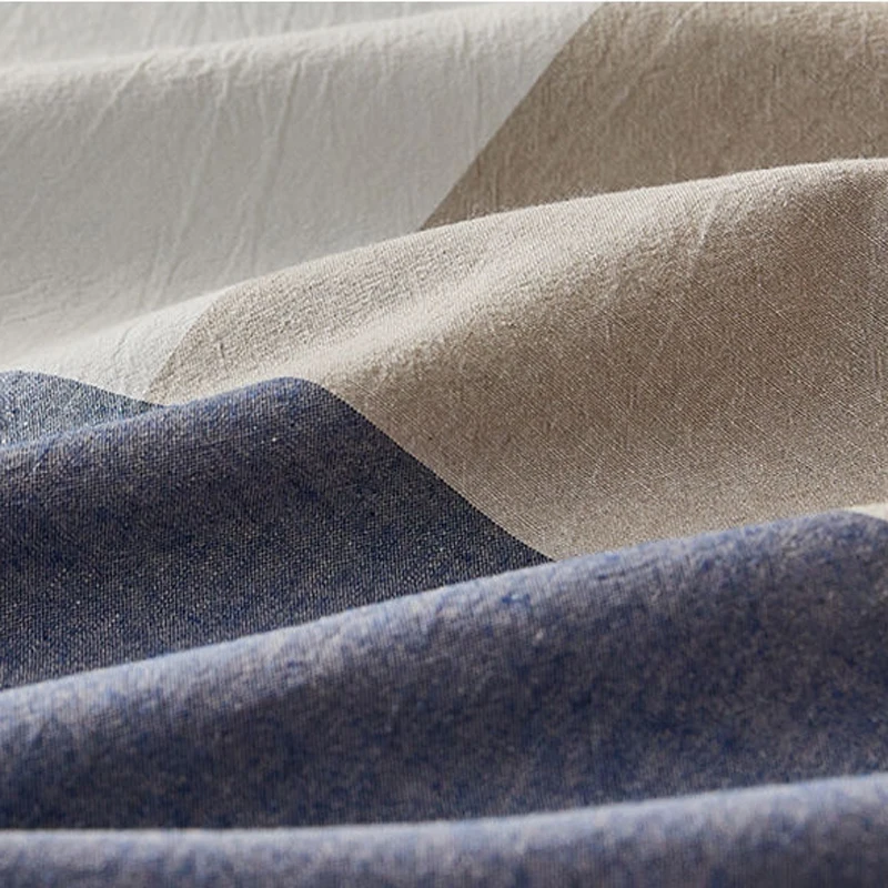 WOSTAR Хлопковый защитный чехол для матраса с геометрическим принтом и молнией 360° °