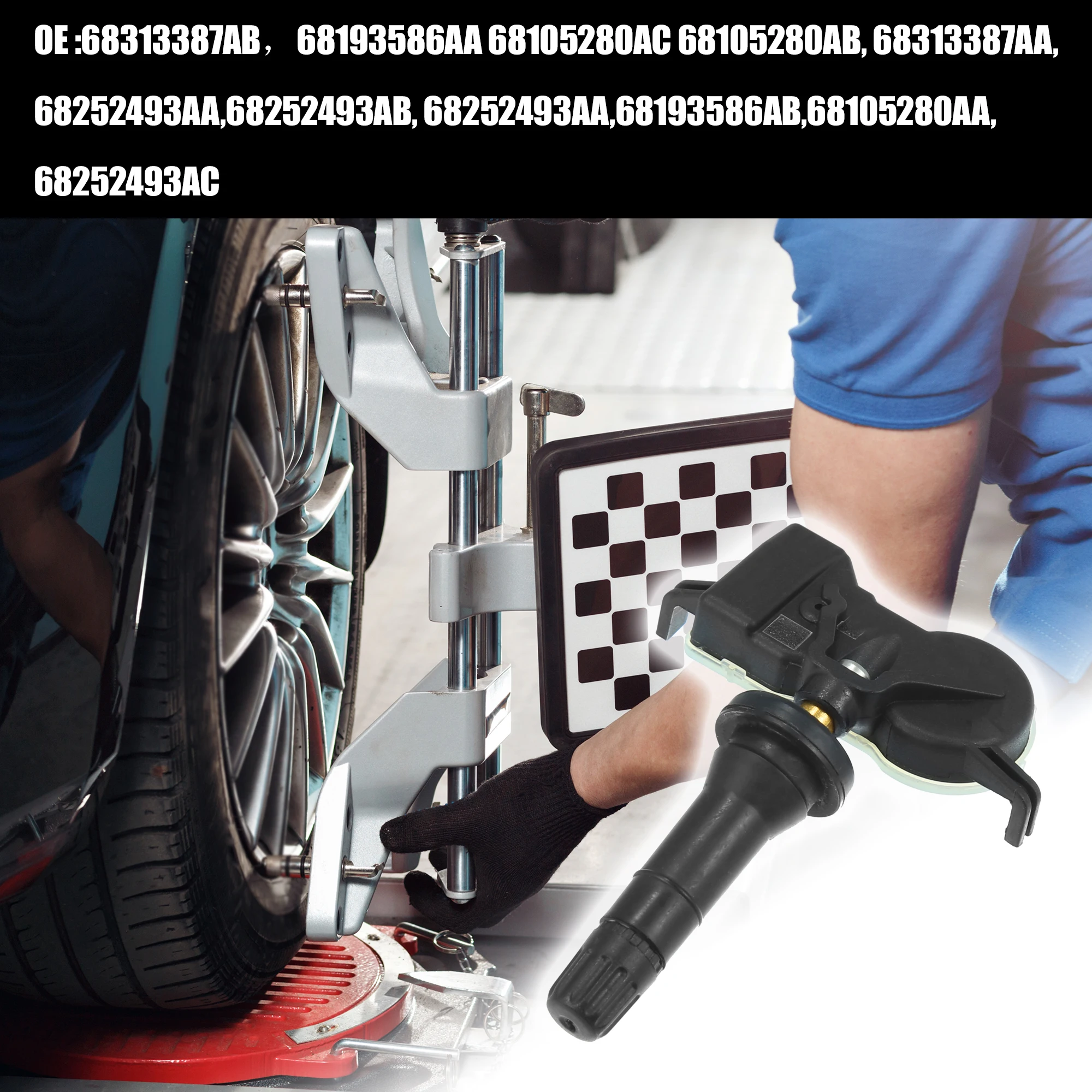 Датчик давления в шинах X Autohaux, датчик 68313387AB 68193586AA 68105280AC, подходит для Dodge, Jeep, Chrysler, Fiat