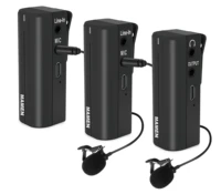 wmic 5g pro professional 2 4g uhf wireless microphone lavalier interview mic