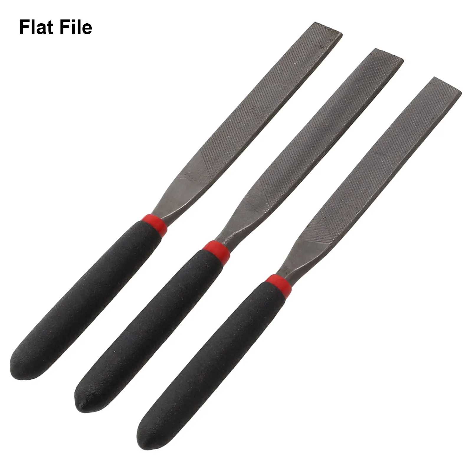 

3pcs Steel Files Needle/Flat File 5mm Shank 118mm Length For Stone Glass Metal Stone Trimming Craft Carving Manual Tools