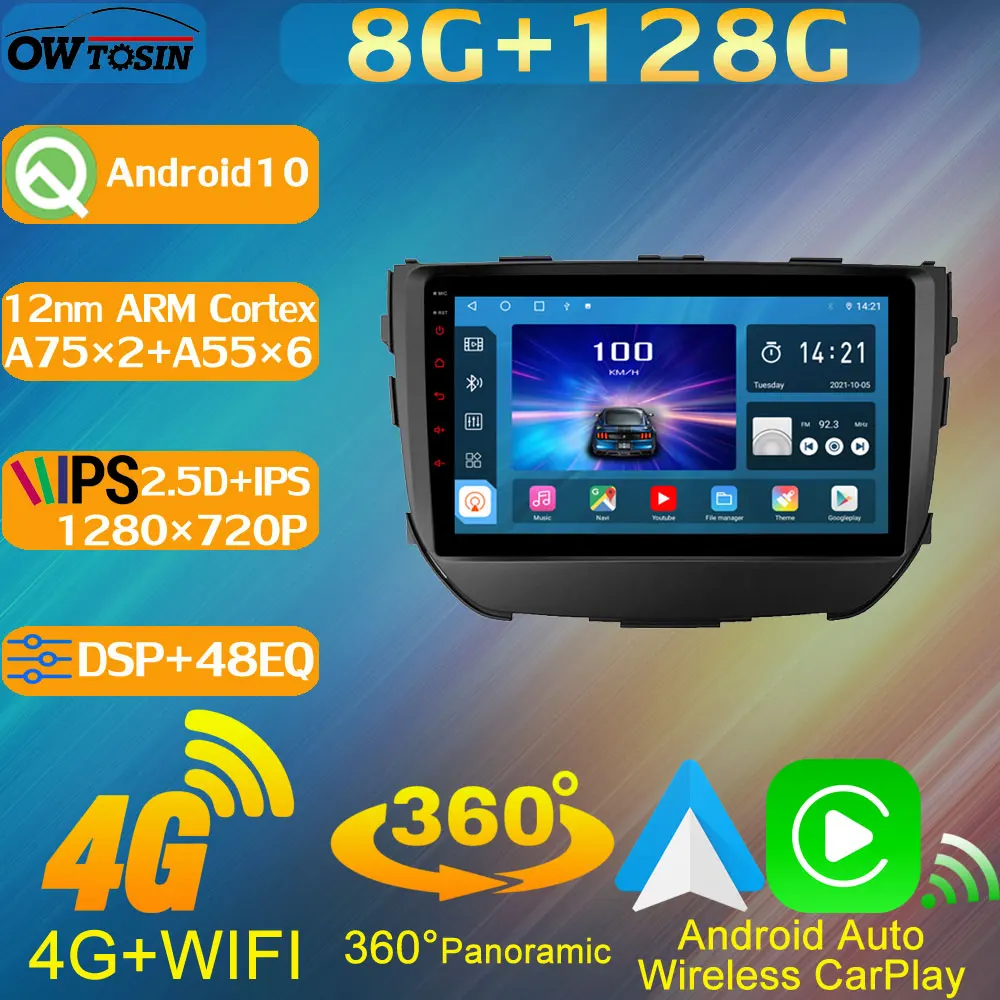 TS10 8Core 8 + 128G IPS 1280*720P для Suzuki Vitara Brezza 2016-2021 автомобильное радио GPS навигация CarPlay 360