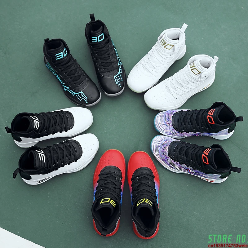 High Quality Basketball Shoes Men Sneakers Boys Basket Shoes Winter High Top Anti-slip Outdoor Sports Shoes Trainer Women Summer