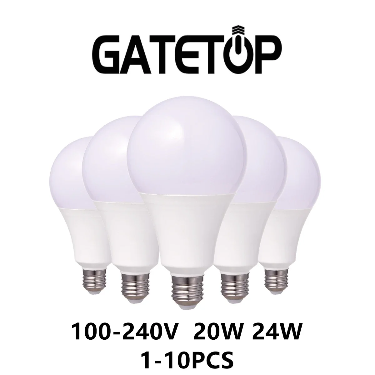 1-10 шт. светодиодная лампа высокой мощности A80 AC110V AC220V E27 B22 20 Вт 24 высокая