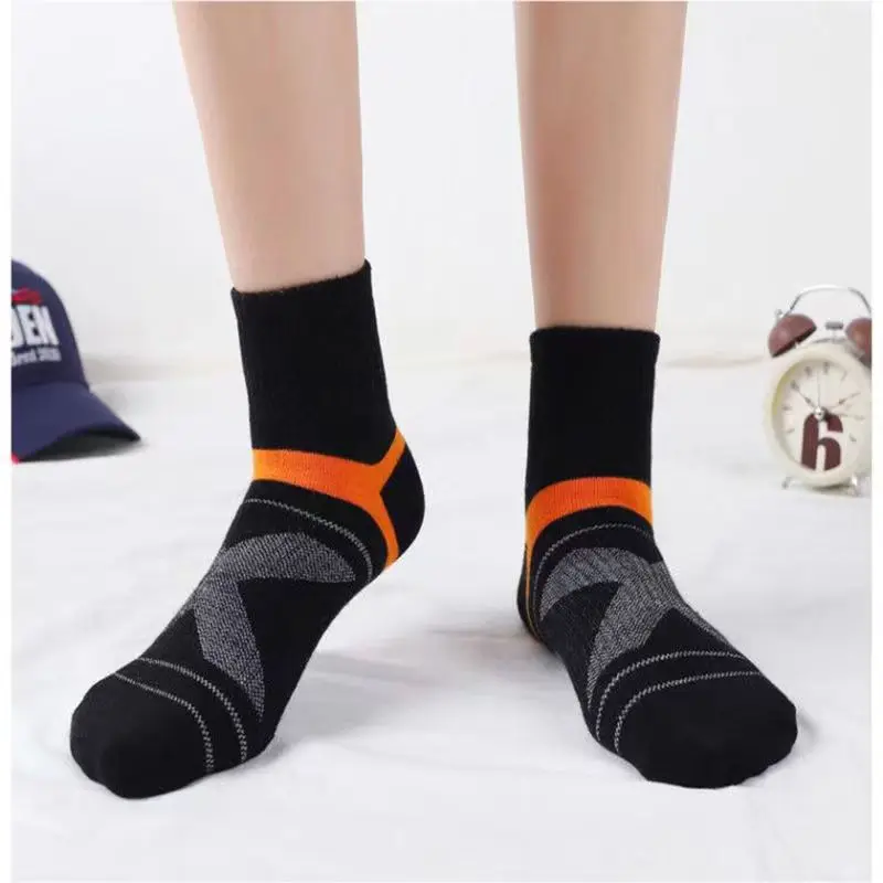 High Quality Lot Men's Socks Casual Breathable Run Sports Socks 5 Pairs Male Cotton Socks Winter Black Socks Men Large size38-45