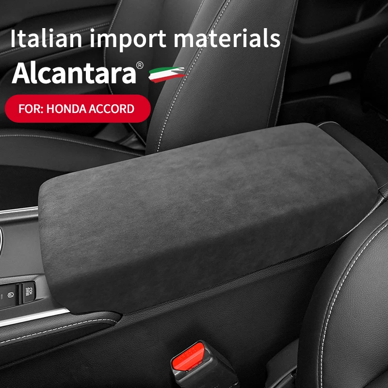 

Alcantara Suede For Honda Accord 18- 21 models armrest lid console storage lid Protection panel cover Car Interior Accessories