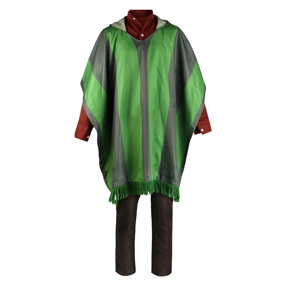 

Encanto Bruno Madrigal Cosplay Costume Cloak Wig Shirt Pants Full Suit Halloween Party Outfit For Adult Men Boy Kids