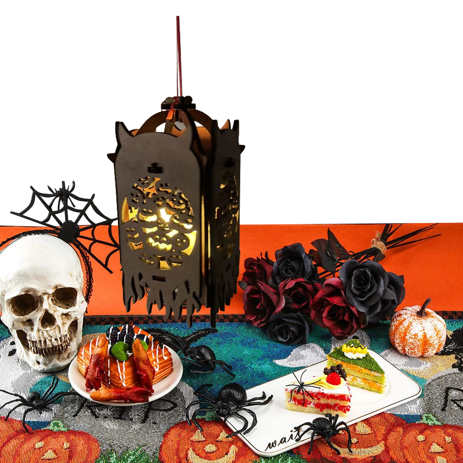 

LED Halloween Lantern Light LED Pumpkin Lights Ghost Holiday Party Lights Bright Flickering Electric Lights For Halloween Decor