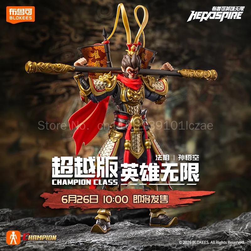НОВИНКА: Коллекционная подвижная фигурка Blokees Herospire Champion Class Sun Wukong Dharma Phase, модель для демонстрации (art.: 3920dba3ef2fa) - 3920dba3ef2fa