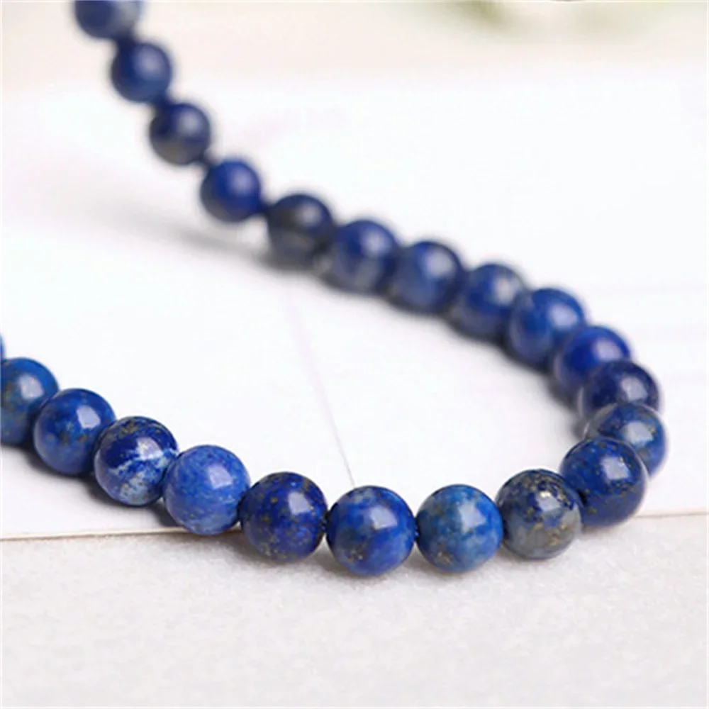

Charm Beads for Jewelry Making Natural Stone 6-12mm Lapis Lazuli DIY Women Necklace Bracelet Handmade Parts Accessories Beading