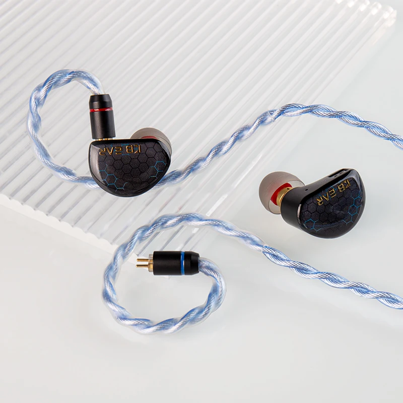 KBEAR Glaze 4 Core High Purity OFC Silver-plated Cable For MMCX/2PIN/QDC Connector In ear Monitor Aurora INK Earphone iem on - Кабель KBEAR Glaze 4 Core High Purity OFC с покрытием из серебра для наушников In Ear Monitor Aurora INK с разъемами MMCX/2PIN/Q