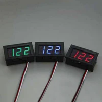 dc5 120v two wire dc digital blue red green led display voltmeter module 0 56 inch digital voltmeter module fr electric vehicles