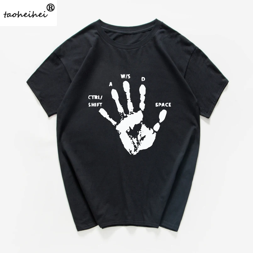 Креативная игровая футболка с пальцами новинка видеоигры саркастическая