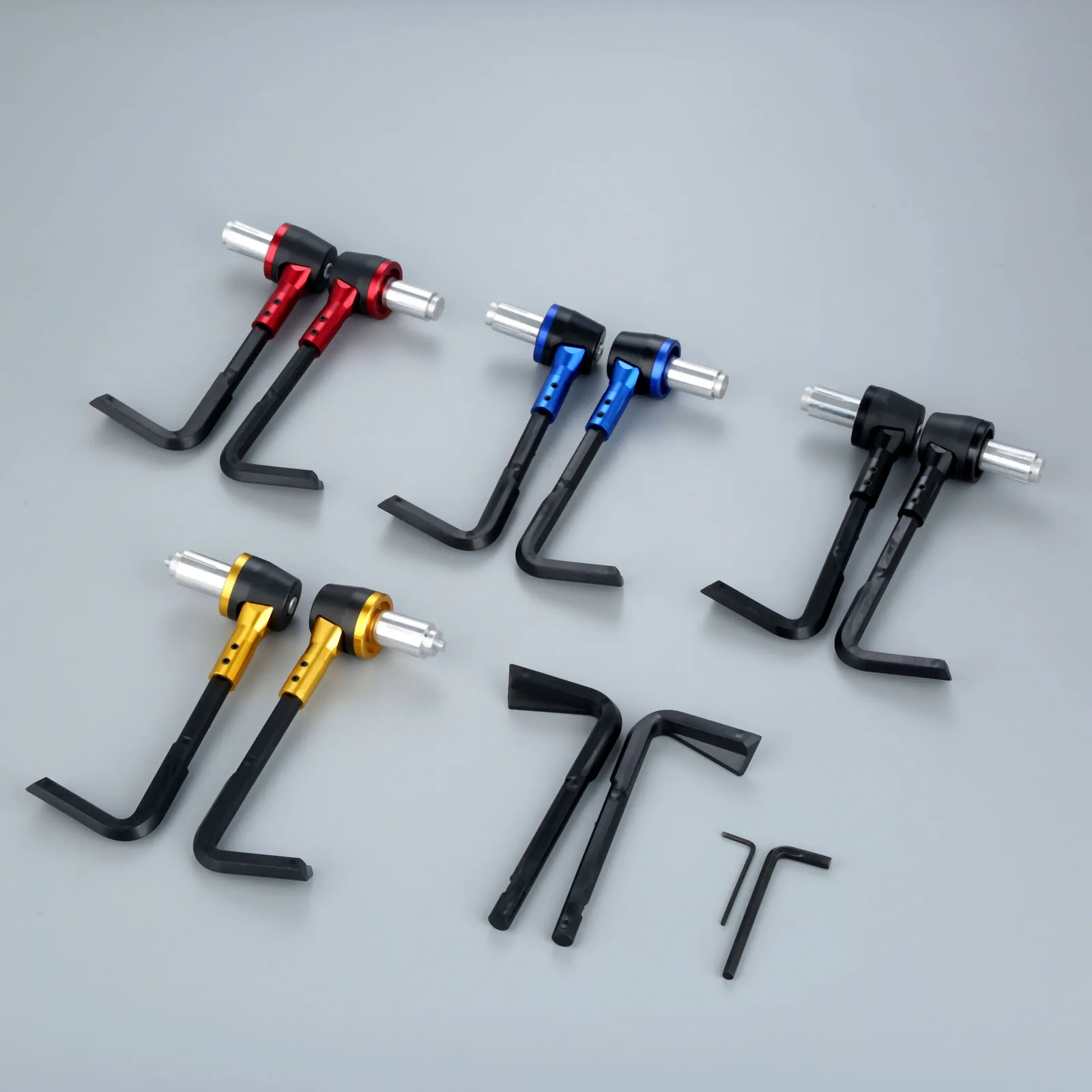 

2Pcs 22mm 7/8inch Motorcycle Handlebar Aluminum Alloy&Plastic Motorbike Brake Clutch Lever Protector Hand Guards Brush Universal