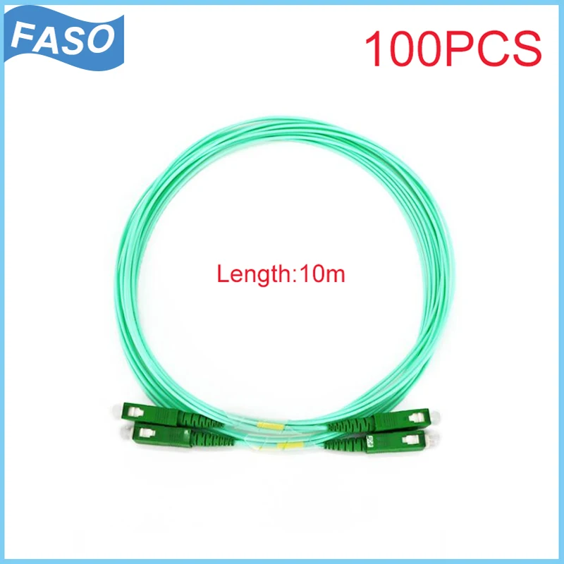 

100 шт. 10 м волоконно-оптический шнур SC/APC SX Core 1,6 мм Mode Unique G652D/G657A1/G657A2 Aqua LSZH Veste