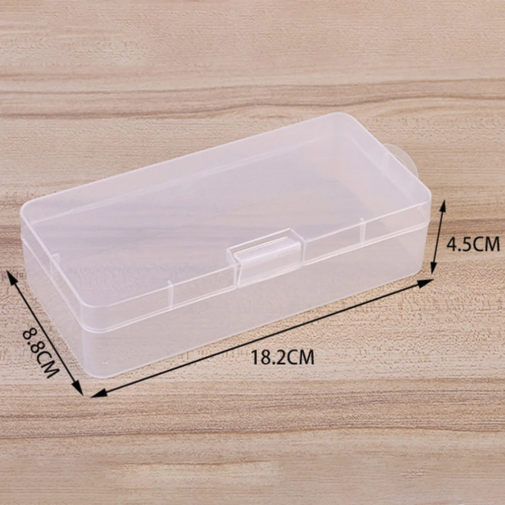 

Transparent Plastic Cosmetics Hardware Parts Jewelry Storage Case Container Packaging Box For Earrings Rings Box Holder Case
