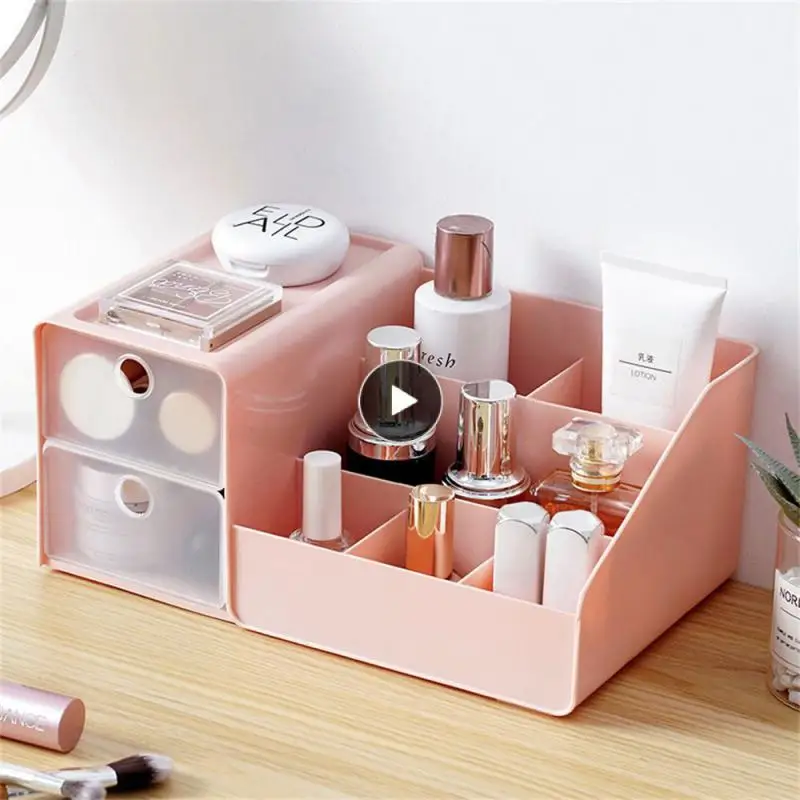 

Office Student Dormitory Miscellaneous Sorting Box Nordic Desktop Storage Box Skin Care Products Lipstick Mask Organizer Plastic
