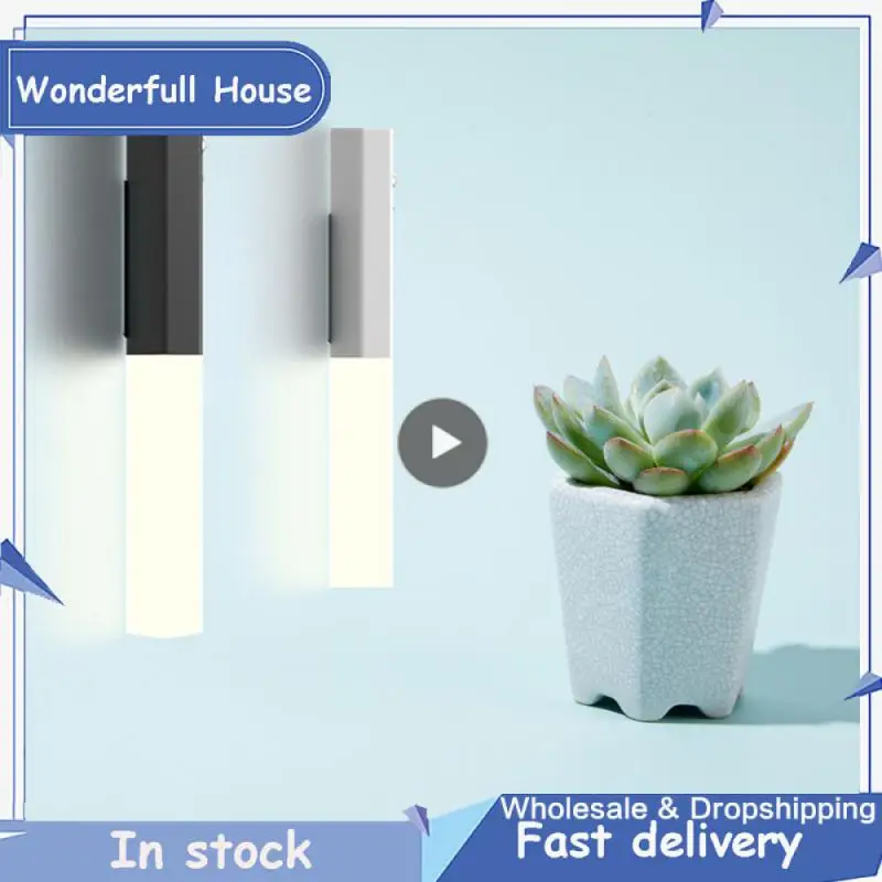 

Home Lighting Lamps Human Body Induction Intelligent Creative Night Light Floor Corridor Portable Automatic Sensing Lamp Gift