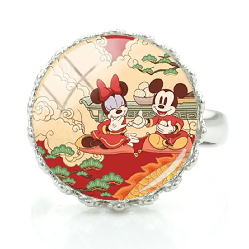 

Disney Mickey Minnie Play Ring Art Ring Crown Trend Taste Design Jewelry Fashion Design Jewelry Lady Ring