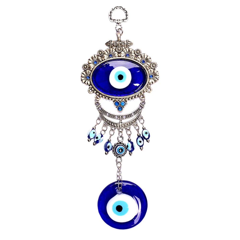 

Eye Evil Ornament Blue Turkish Hanging Wall Amulet Charm Decor Car Hamsa Pendant Luck Good Bead Mirror Accessories Elephant