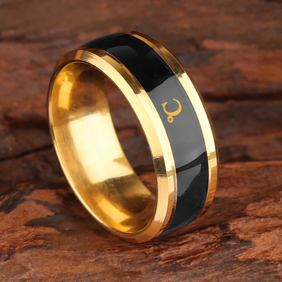 

316 Stainless Steel Ring Fashion Simple Smart Temperature High Quality Punk Men Boyfriend Creative Jewelry Gift Wholesale