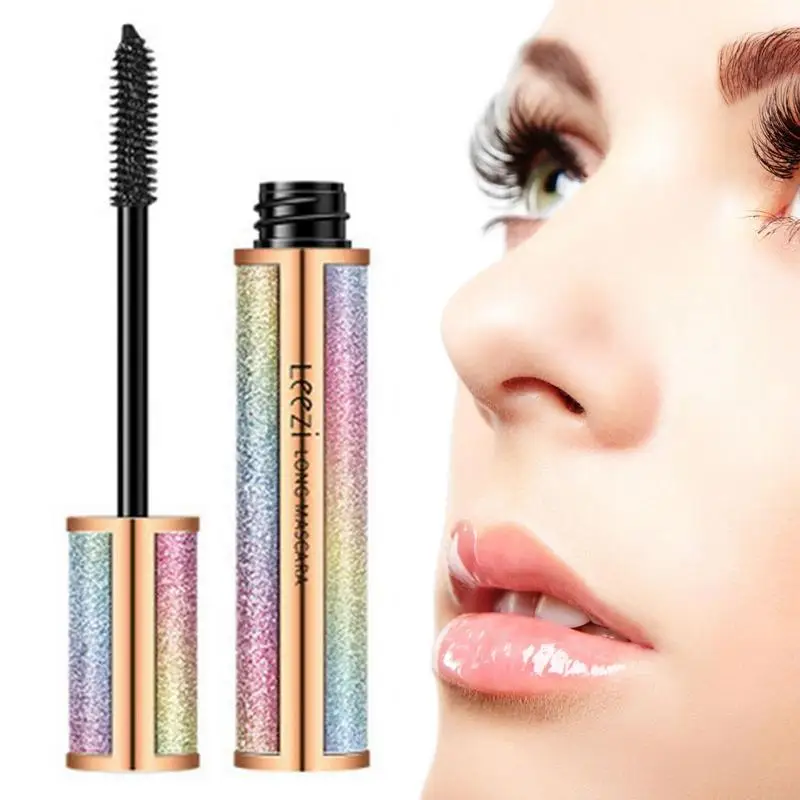 

The New Vivid Mascara Eye Lashes Curling 4D Silk Fiber Lashes Thick Lengthening Waterproof Extension Makeup Cosmetics Eyeliner