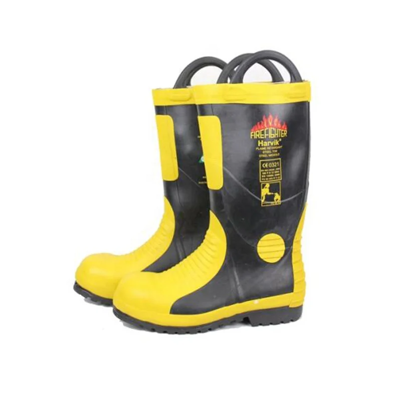 EN15090 защитные ботинки для пожарных мужские противопожарные противоударные