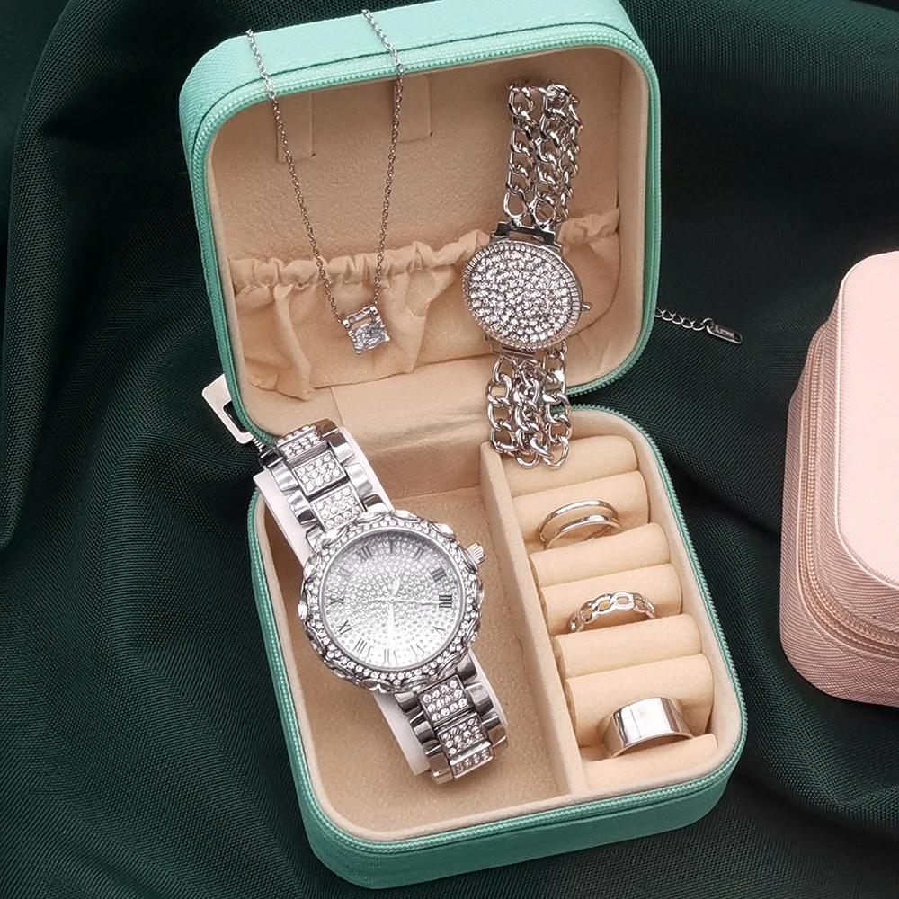 Часы женские кварцевые в стиле хип-хоп 6 шт.