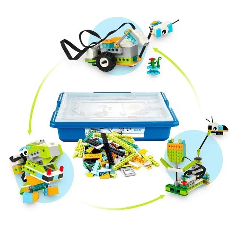 Фото НОВЫЕ строительные блоки WeDo 2,0, набор датчиков для строительных двигателей робототехники, совместимый с Wedo 2,0, обучающая электрическая игрушка STEM «сделай сам» №1
