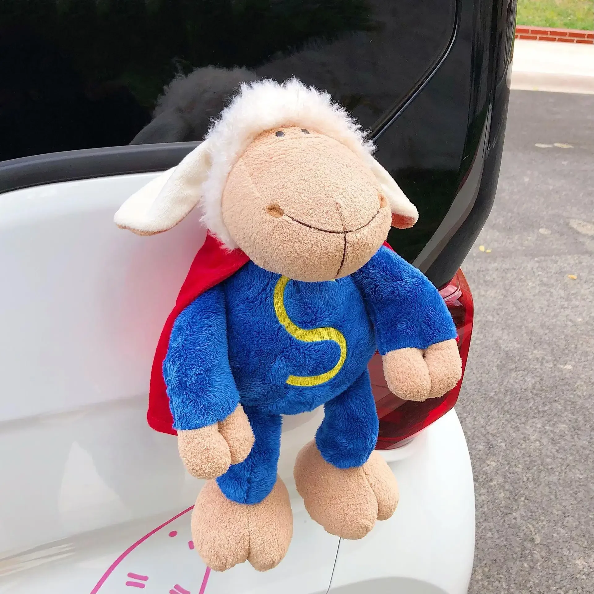 Автомобильная кукла интерьер автомобиля украшение для мотоцикла Супер овечка