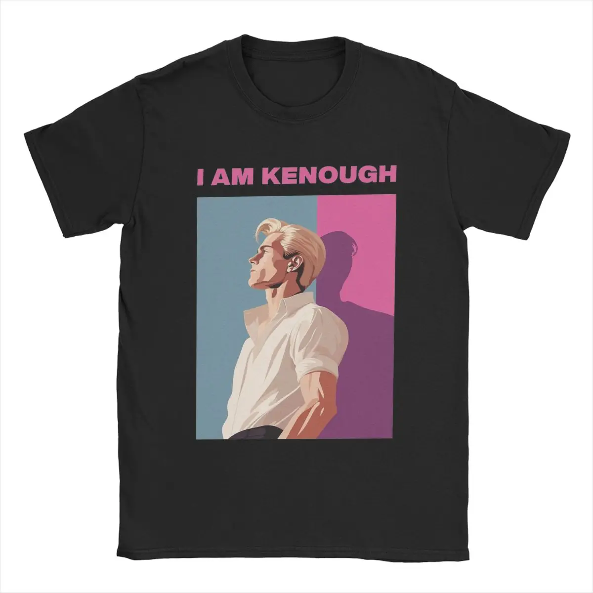 Футболка мужская с круглым вырезом смешная тенниска из чистого хлопка рианом