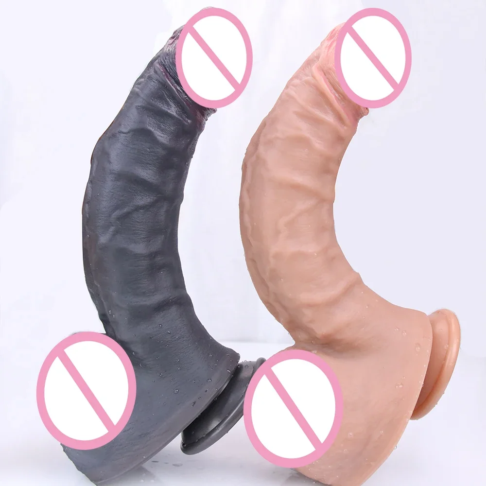 Мягкие огромные силиконовые фаллоимитаторы для женщин стимуляция точки G