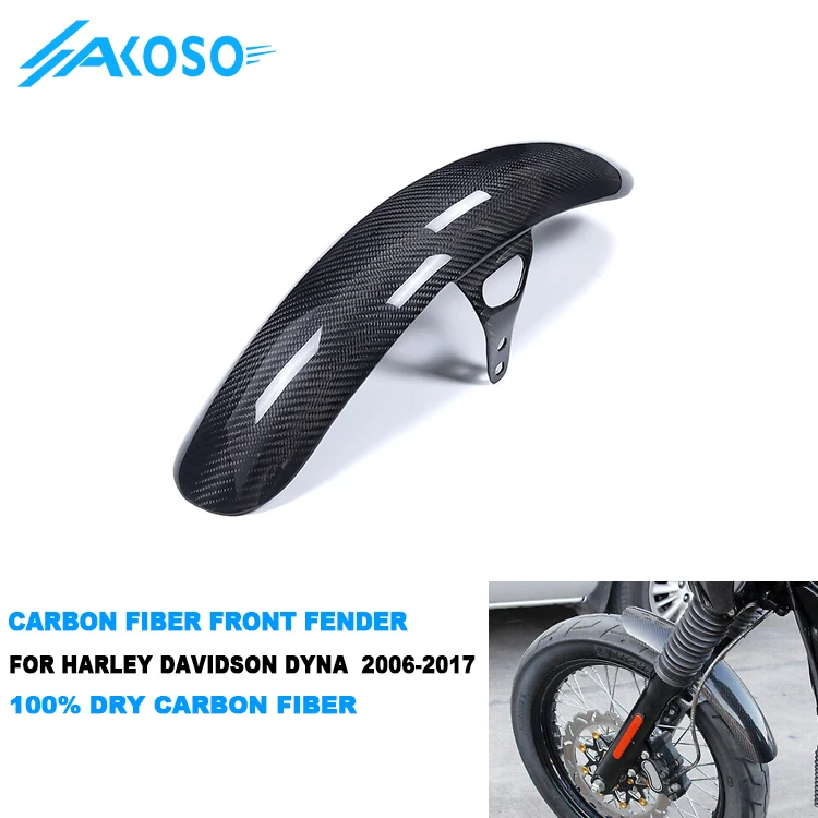 

Переднее крыло AKOSO 3K из углеродного волокна для Harle Davidson Dyna Street Bob Low Rider FXDC FXDLS 2007-2017