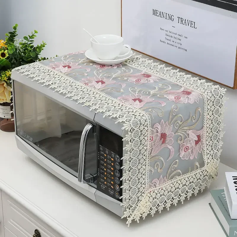 35x100 см чехлы для микроволновой печи с вышивкой пыленепроницаемые стиральная